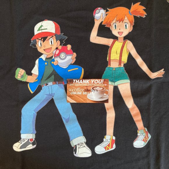 Levi's Pokemon Ash Ketchum Black T-Shirt Men's NWT - Picture 2 of 8